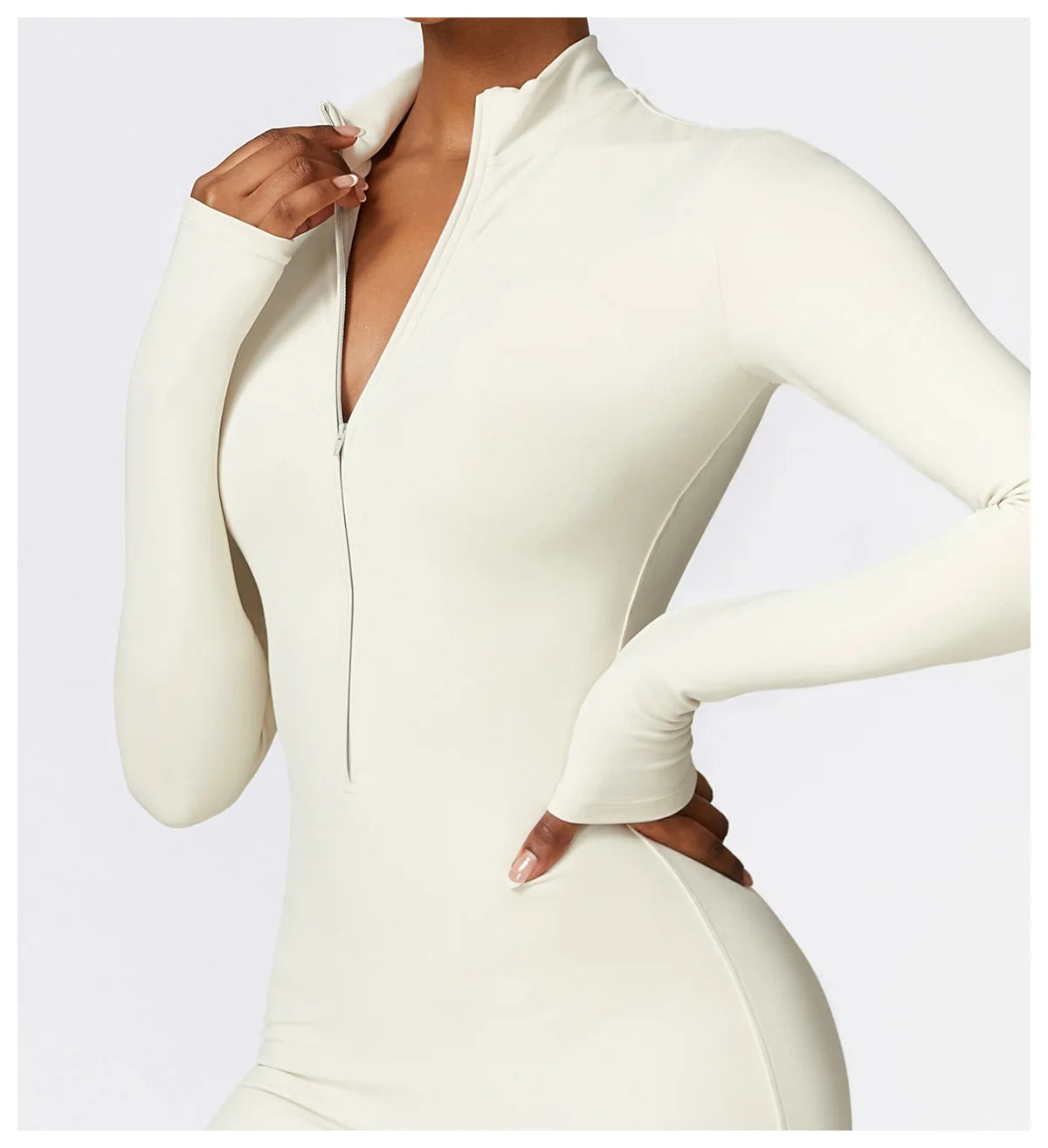 Winter Zipper Workout Jumpsuit Sports Overalls Women Gym Clothing Running Fitness Suit Gym Tracksuit Push Up Sportswear Yoga Set