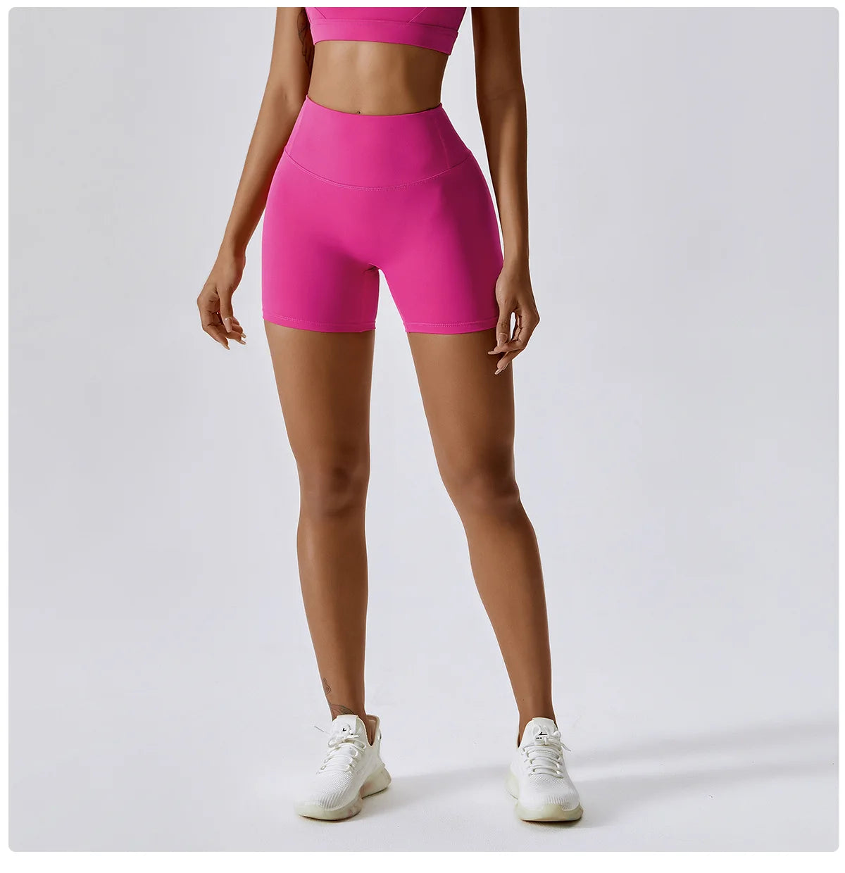 Women's Sports Yoga Shorts High Waist Hip Lift Fitness Running Cycling Quick Dry Breathable Yoga Women's Impact Yoga Shorts