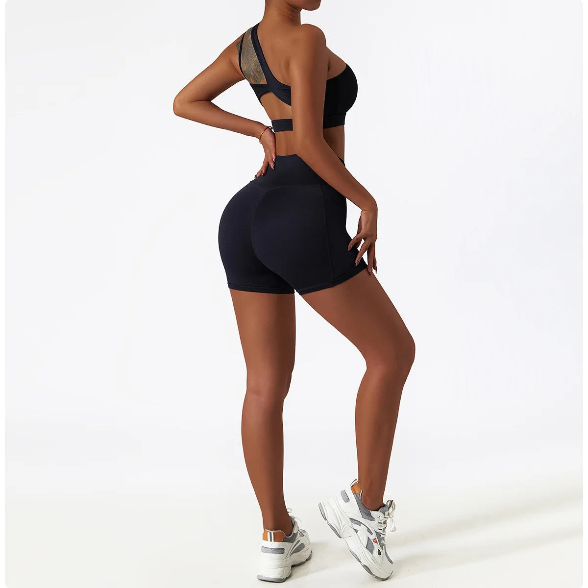Comfort Single Strap Yoga Bra Chest Pad Running Women Sports Underwear Gym Top Stretch Pull Up Bra Women Vest Fitness Tank Top