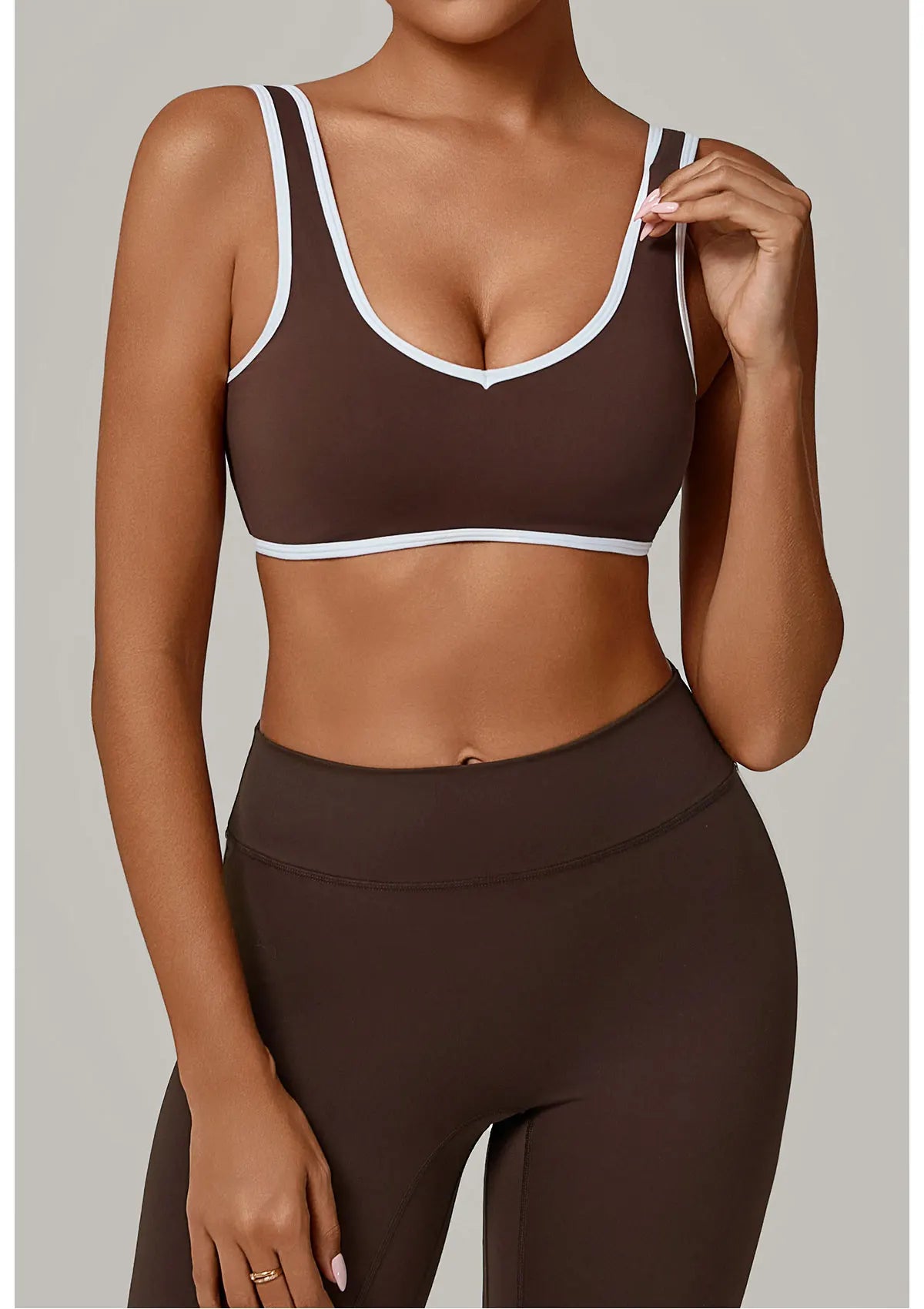 Patchwork Sports Underwear Anti-Sweat Fitness Top Women Yoga Bra Shockproof Crop Top Push Up Sport Bra Running Gym Workout Top