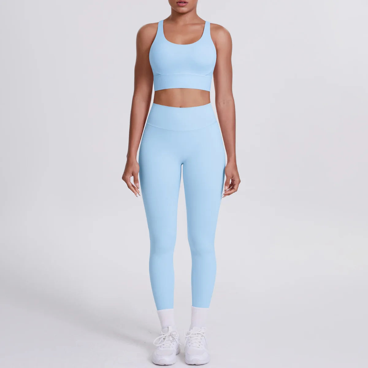JJUREN Seamless Yoga Suit Women Tracksuit Sports Bra High Waist Leggings Yoga Outfit Gym Set Fitness Workout Clothes Sportswear