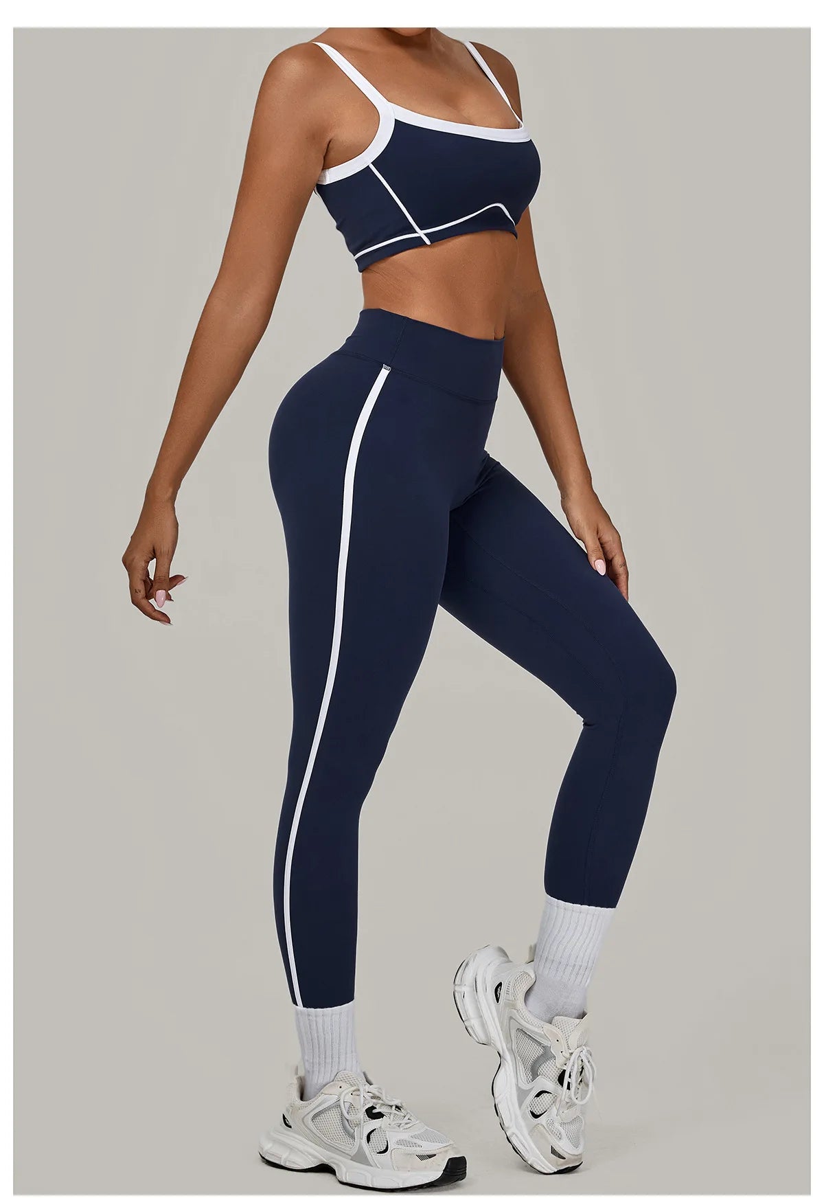 2PCS Yoga Suit Women Tracksuit Sports Bra High Waist Leggings Sports Outfit Gym Set Fitness Workout Clothes Running Sportswear