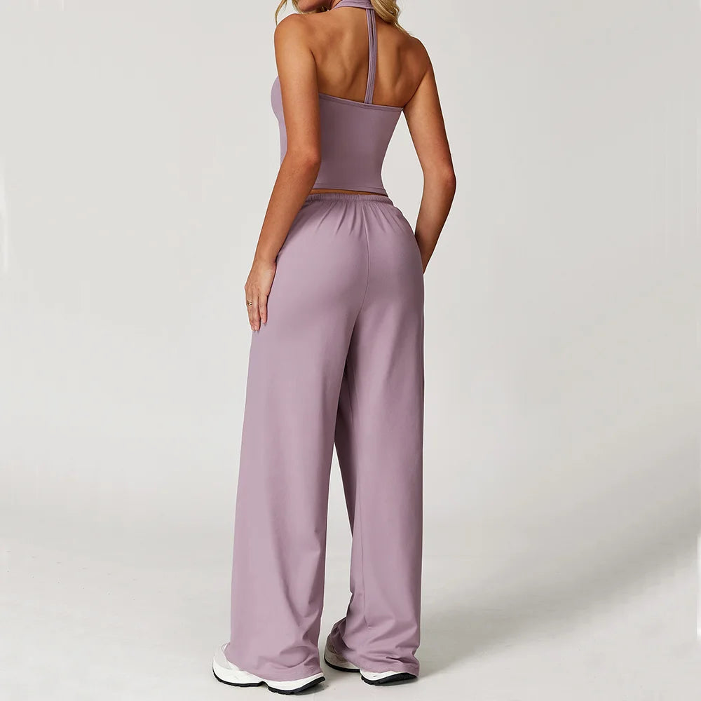 2 Pieces Women's Clothes Yoga Set Workout Tracksuit Sportswear Gym Clothing High Waist Yoga Pants Sexy Fitness Bta Sports Suit