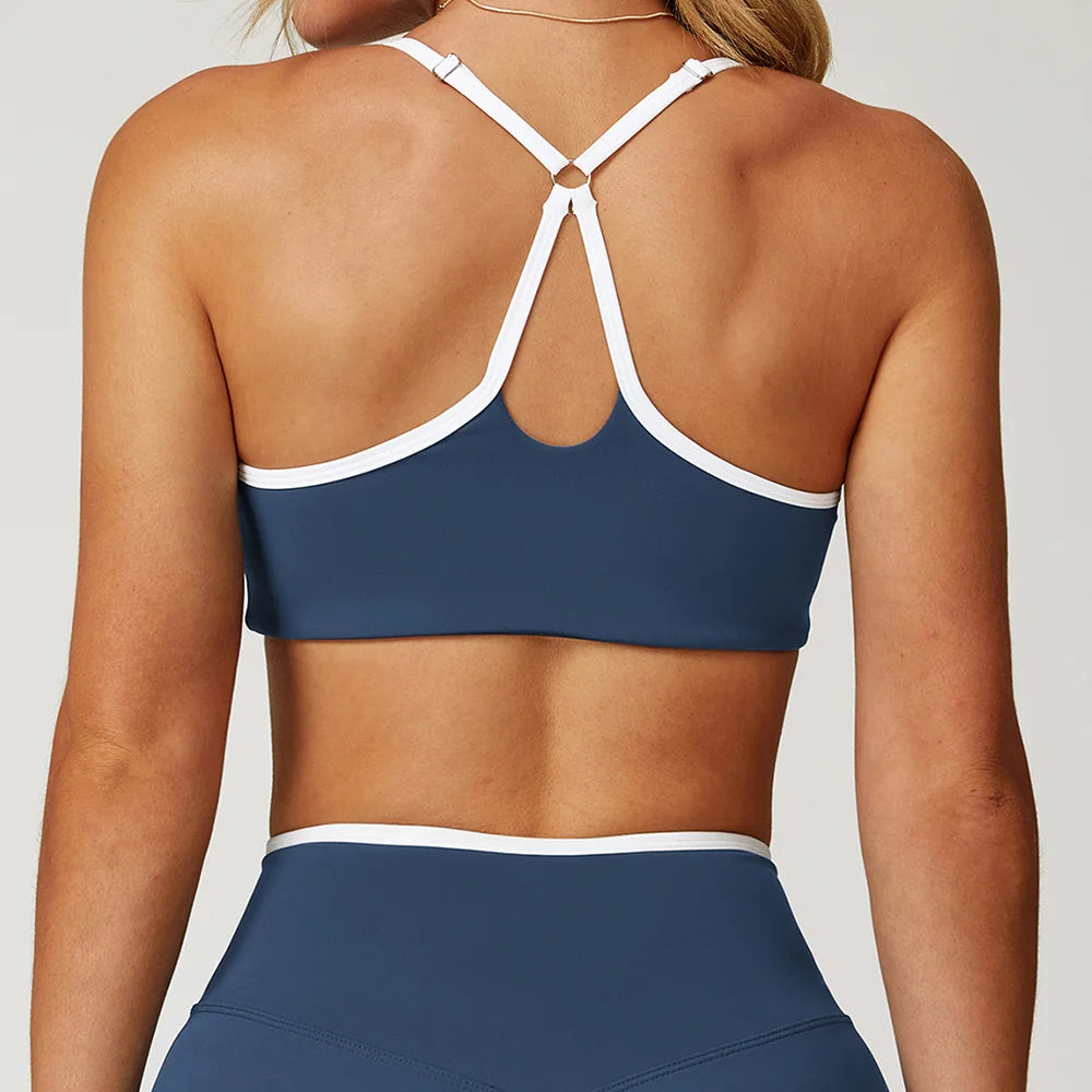 Gym Underwear Women's Sport Bra Sports Bra Anti-sweat Breathable Yoga Bra Shockproof Crop Top Fitness Top Push Up Workout Tops
