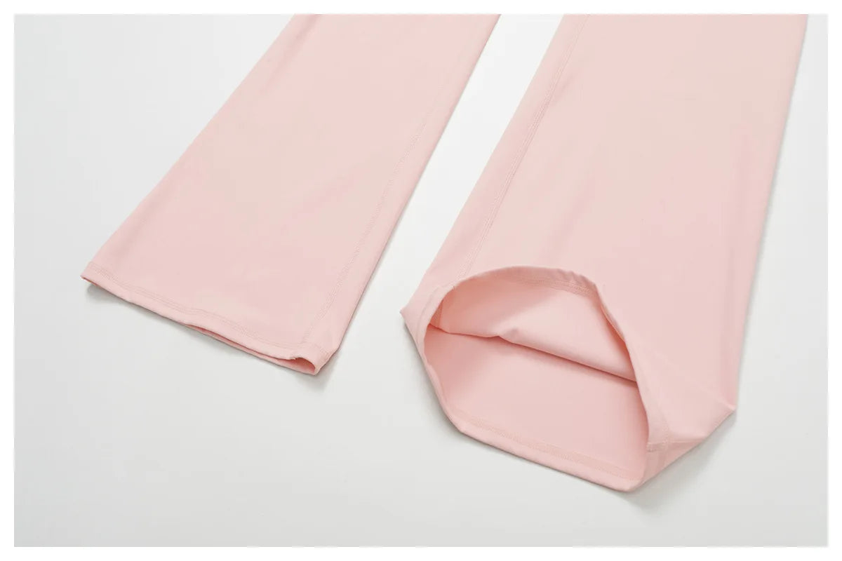 Wide Leg Pants Women Bell-bottoms High Waist Yoga Leggings High Stretchy Butt Lifting Breathable Sports Pants Women Gym Leggings