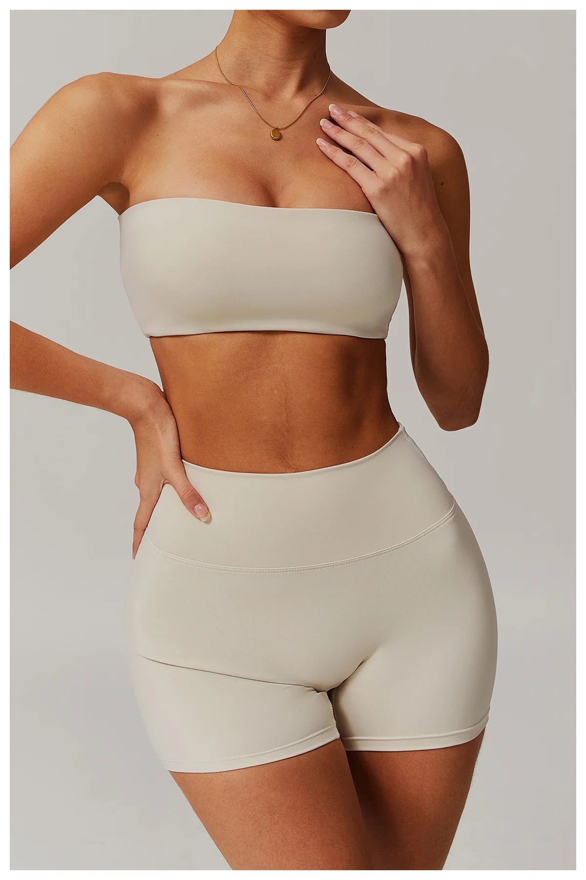 Sports Underwear Women Fitness Bra Intimate Strapless Bustier Bandeau Breathable Wrapped Chest Sports Bra Fitness Tops Yoga Bra