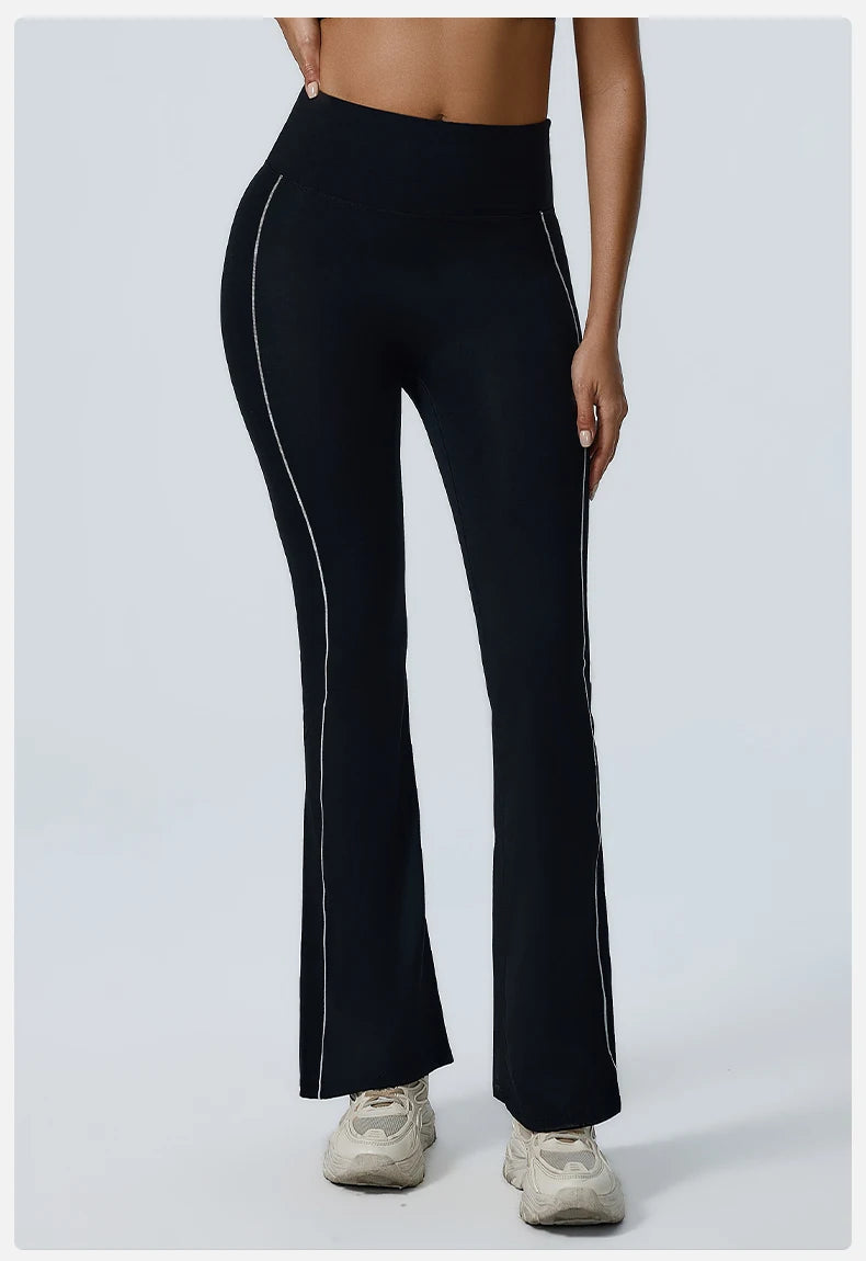 Yoga Leggings Women Yoga Pants Running Bell-bottoms Yoga Tights High Waist Fitness Pants Gym Leggings Sports Wide Leg Pant