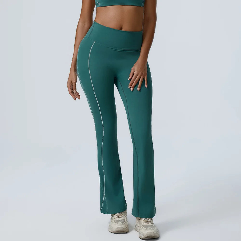 Yoga Leggings Women Yoga Pants Running Bell-bottoms Yoga Tights High Waist Fitness Pants Gym Leggings Sports Wide Leg Pant