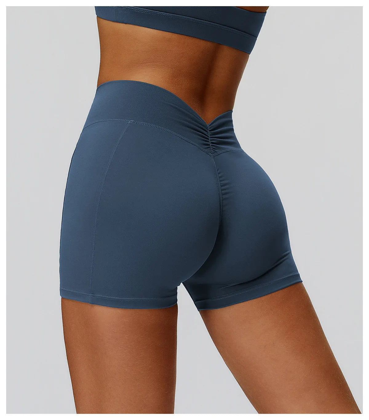 Shorts Women Seamless Yoga Shorts Scrunch Bum Gym Shorts Workout Low Waist Short Leggings Booty Stretch Running Impact Shorts