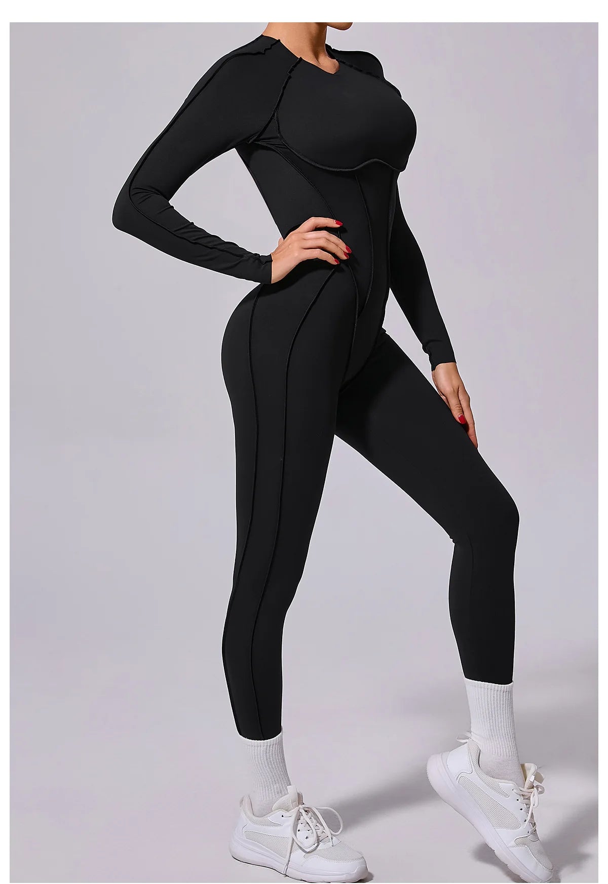 Workout Jumpsuit Sports Overalls Women Tracksuit Gym Clothing Running Long Sleeved Fitness Suits Gym Clothes Sportswear Yoga Set