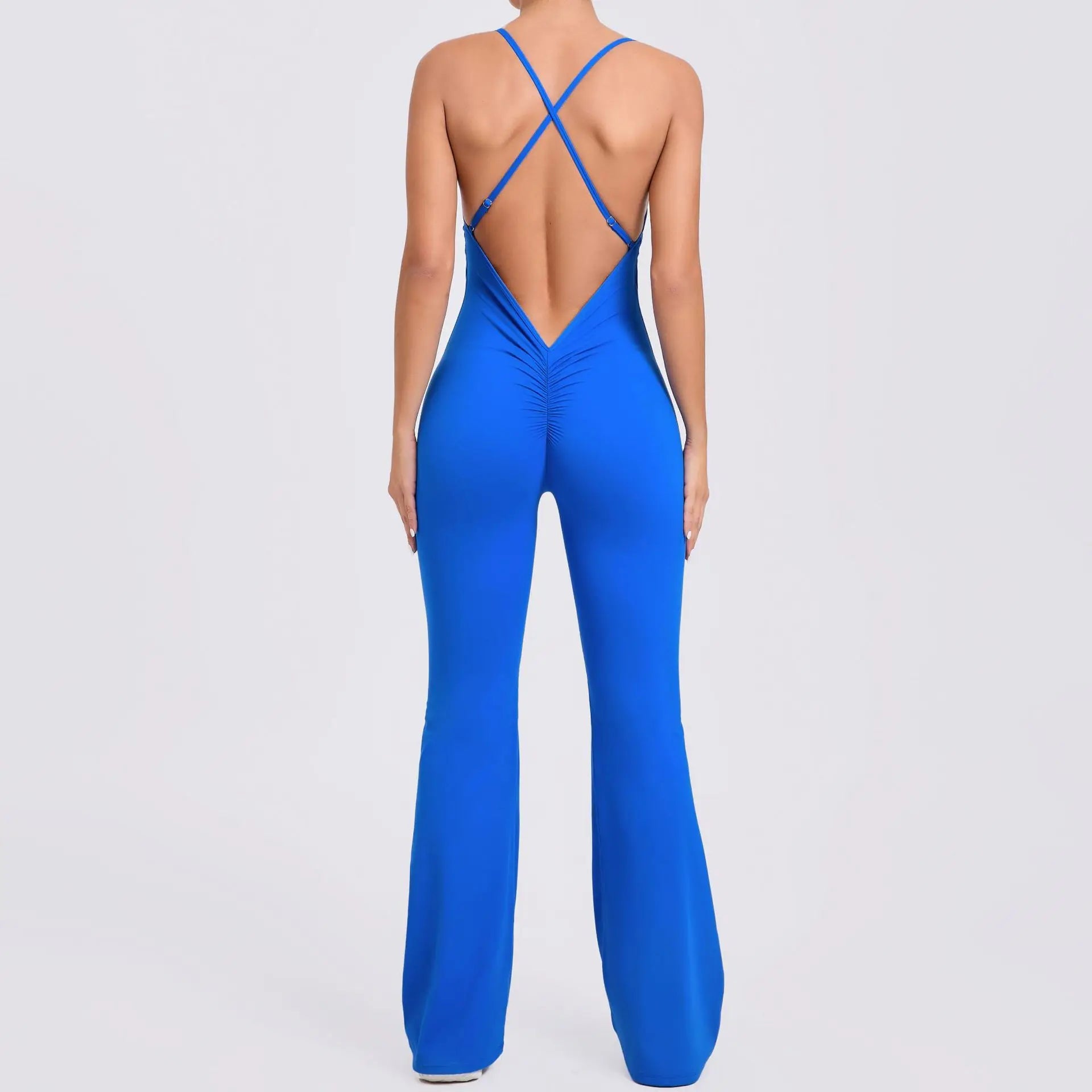 Workout Clothes Women Tracksuit Yoga Set Backless Jumpsuits One Piece Fitness Workout Rompers Sportswear Push Up Gym Set