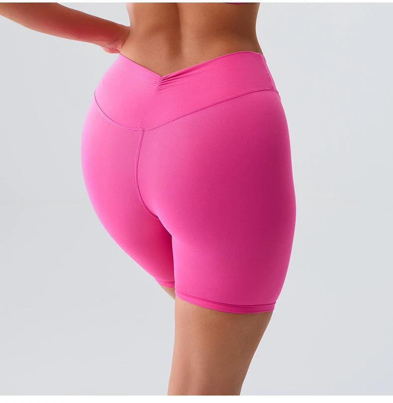Sports Short Women Yoga Shorts High Waist Breathable Soft Fitness Tight Women Yoga Legging Shorts Cycling Athletic Gym Shorts