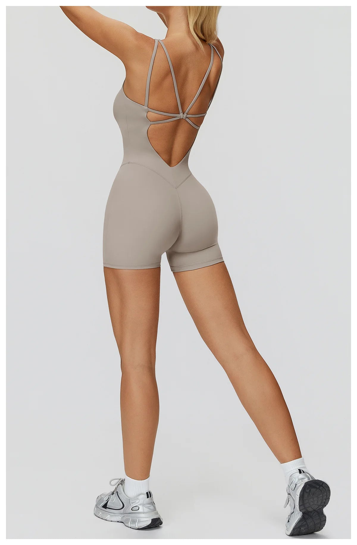 Jumpsuit Women's Short Tracksuit Yoga Set One-Piece Sportswear Push Up Gym Workout Clothes Fitness Stretch Bodysuit Yoga Suit