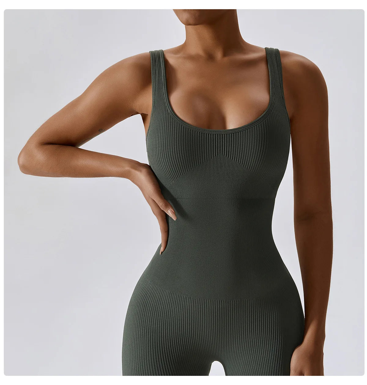 Women's Tracksuit Seamless Yoga Set Yoga Jumpsuits One Piece Workout Rompers Sportswear Gym Set Workout Clothes Women Bodysuit