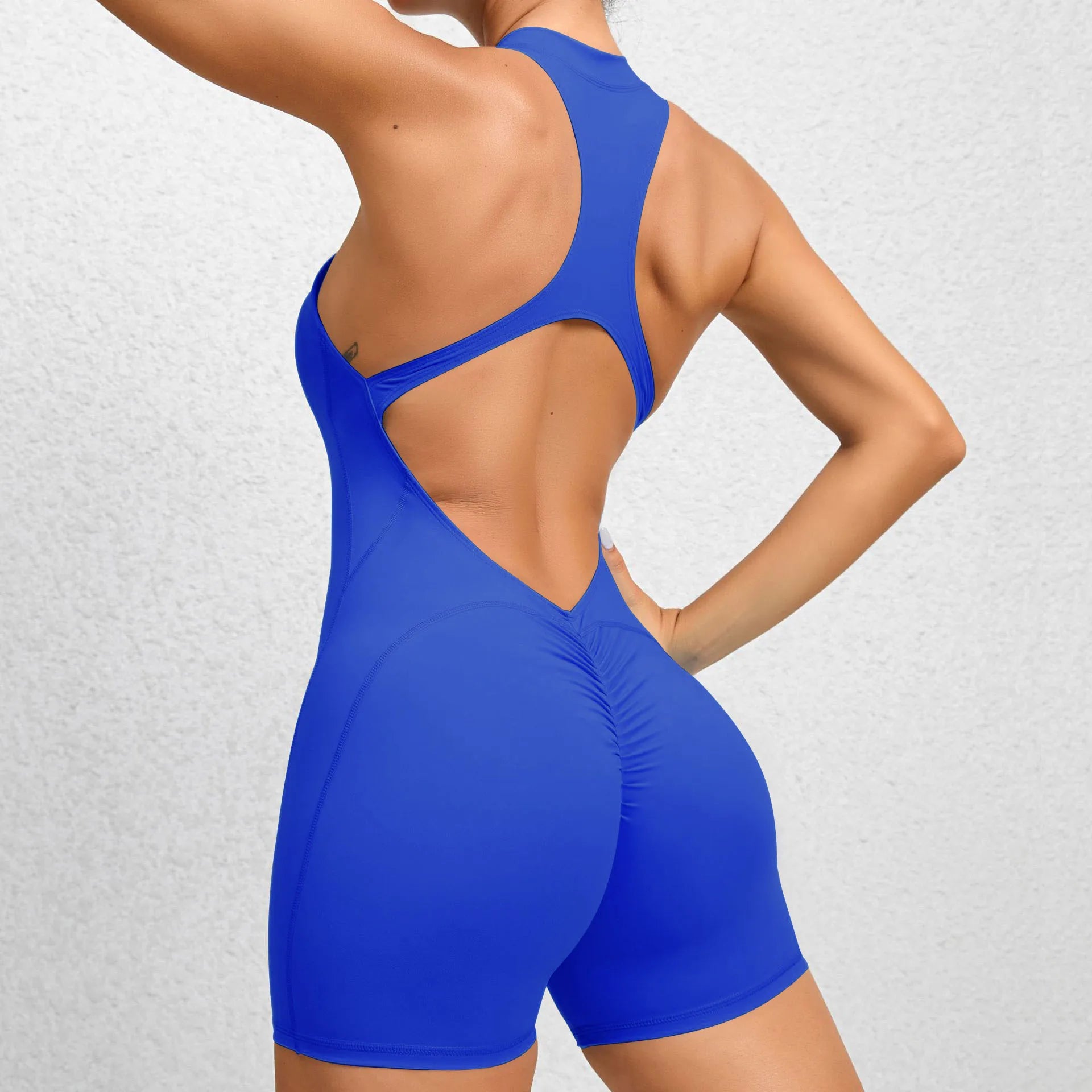 Women's Jumpsuit Fitness Suit Gym Rompers Sports Overalls for Woman Tracksuit Yoga Clothing Zipper Workout Set Sportswear