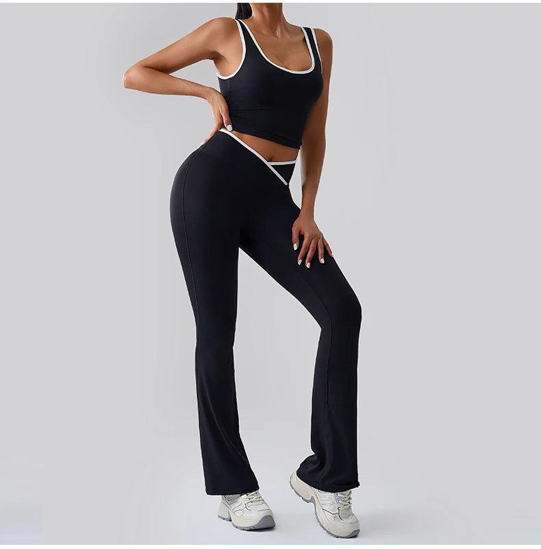 Women Tracksuit 2PCS Yoga Set Nude Feeling Workout Sets Gym Push Up Fitness Running Workout Sportwear Sport Bra Leggings Suit