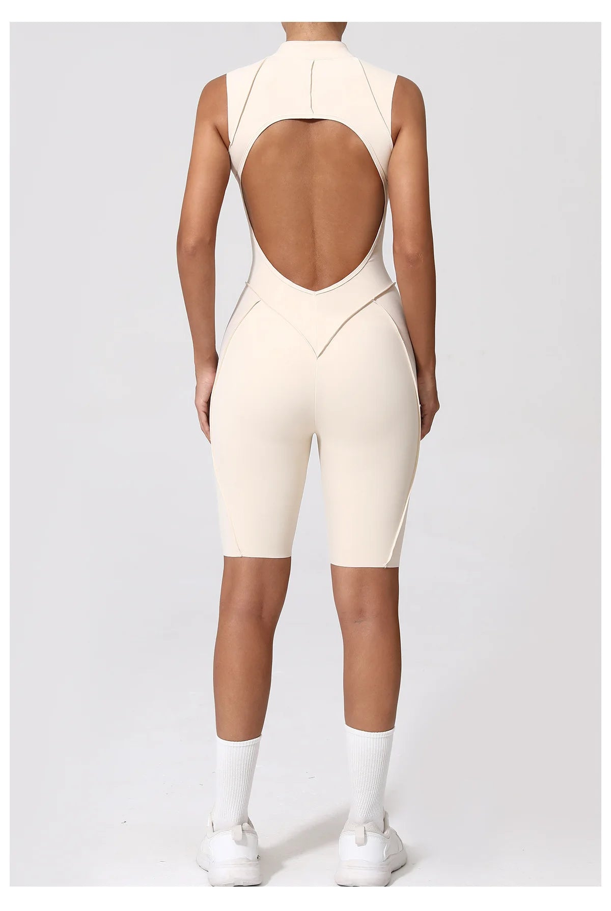 Zipper Jumpsuit Women's Fitness Suit Short Sets Sports Overalls for Woman Tracksuit Yoga Clothing Gym Workout Clothes Sportswear
