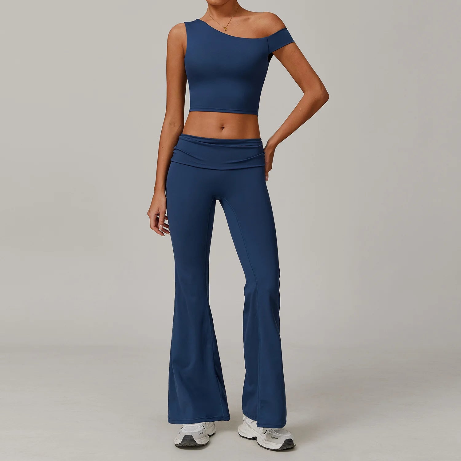 Yoga Set 2 Pieces Women Clothes Workout Outfits Fitness Sportswear Gym Tracksuit High Waist Leggings Sports Bra Athletic Wear