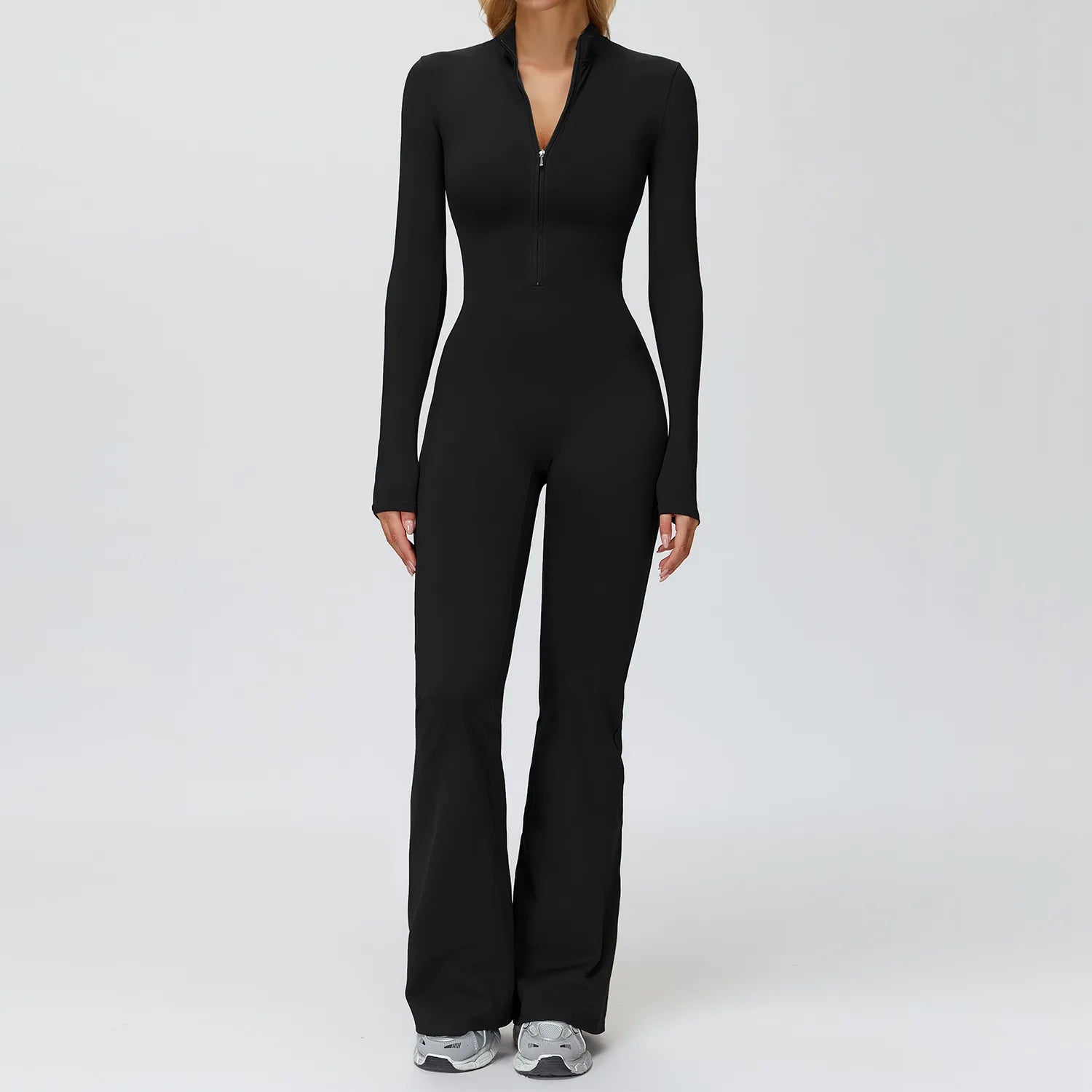 Winter Yoga Suit Gym Set Women Tracksuit Thicken Sportswear Zipper Fitness Long Sleeved Sports Jumpsuit Push Up Workout Clothes
