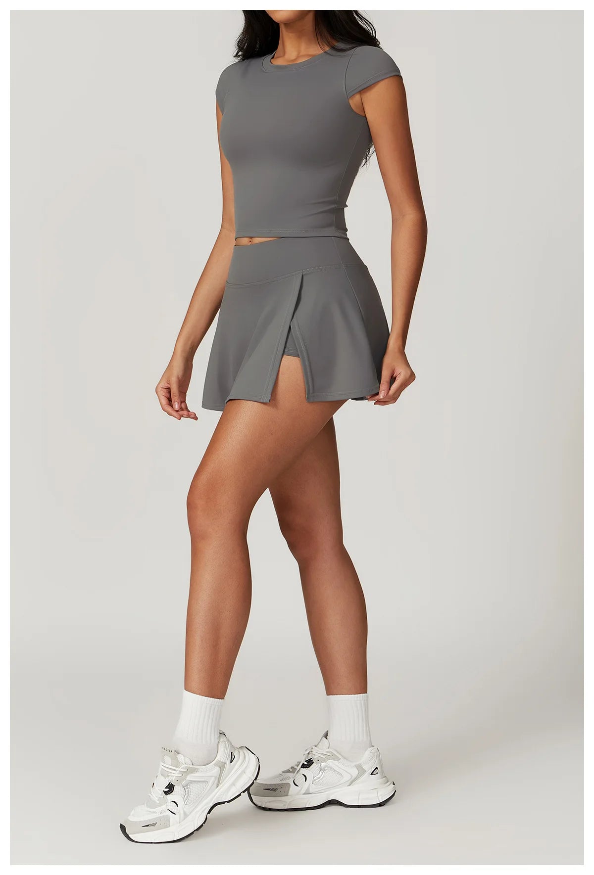 Summer Slim Yoga Shorts Women Short Skirts Ultra Short Mini Skirts Gym Exercise Running Fitness Tennis Anti-Light Sports Skirts