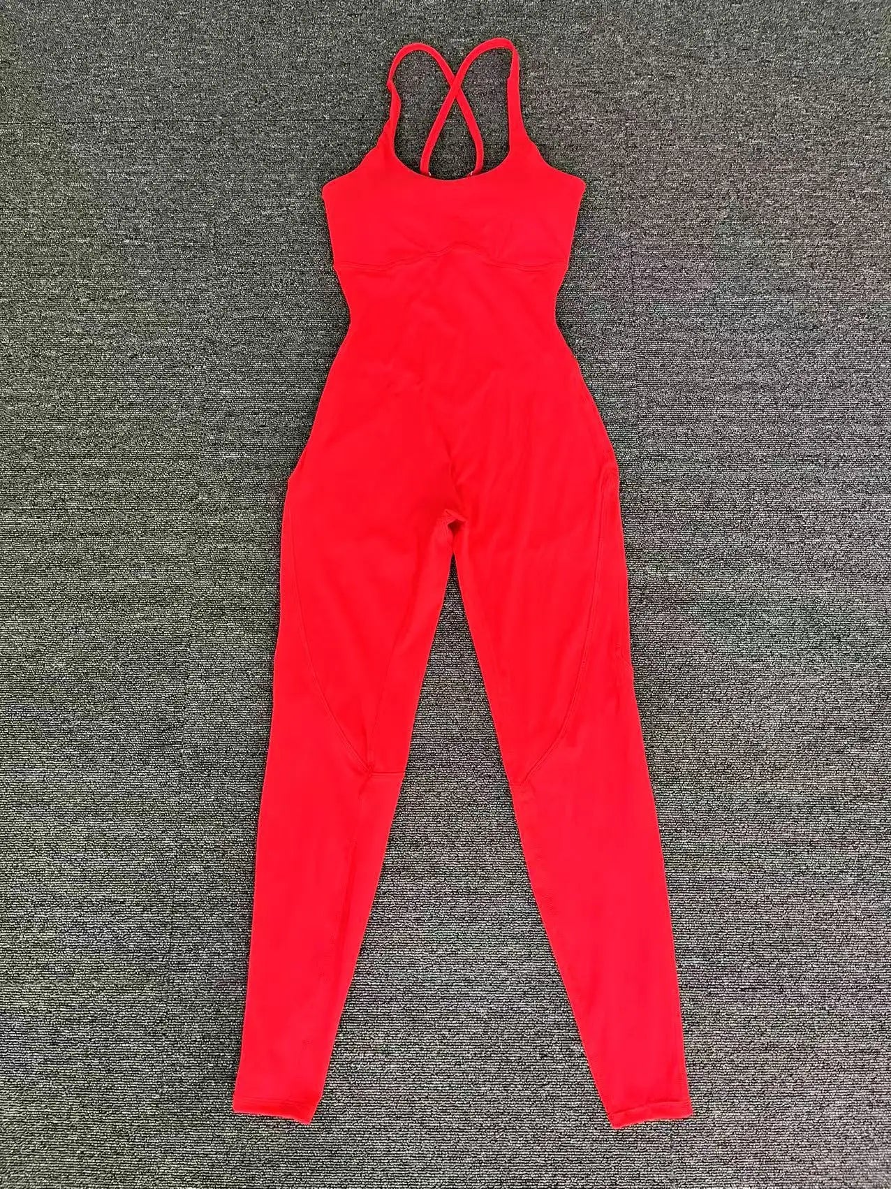 Women's Tracksuit Jumpsuits One-Piece Suit Sleeveless Yoga Set Gym Push Up Workout Clothes Fitness Bodysuit Sportswear Rompers