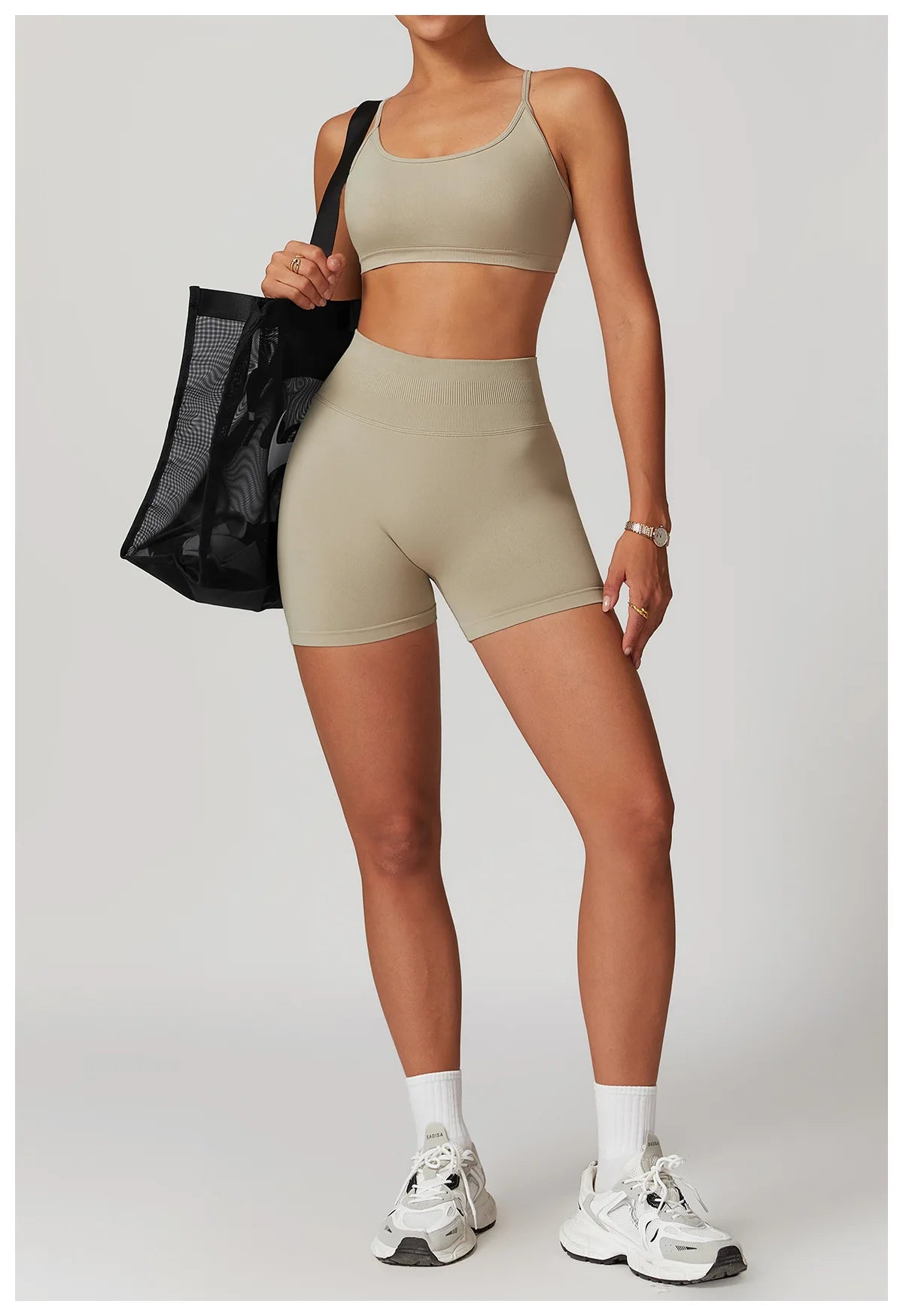 Ribbed Shorts for Women Yoga Shorts Push Up Booty Workout Gym Shorts Fitness High Waist Sports Short Seamless Women Clothing