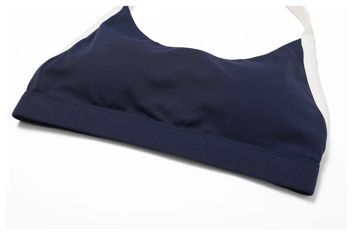 Women's Neck Hanging Back Beauty Yoga Bra Quick Drying Sports Underwear Gym Push Up Workout High-intensity Running Fitness Vest