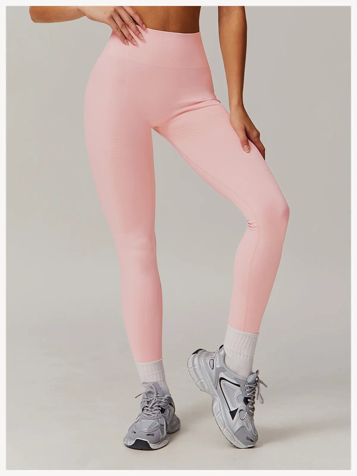High Waist Seamless Leggings Women Fitness Running Yoga Pants Ribbed Leggings Energy Gym Tights Leggings Casual Workout Leggings