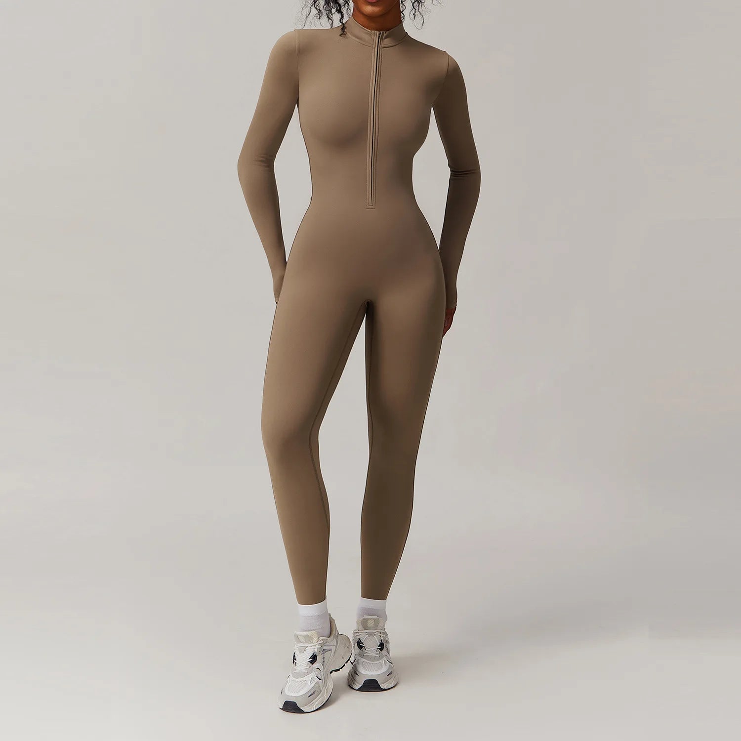 Winter Zipper Workout Jumpsuit Sports Overalls Women Gym Clothing Running Fitness Suit Gym Tracksuit Push Up Sportswear Yoga Set