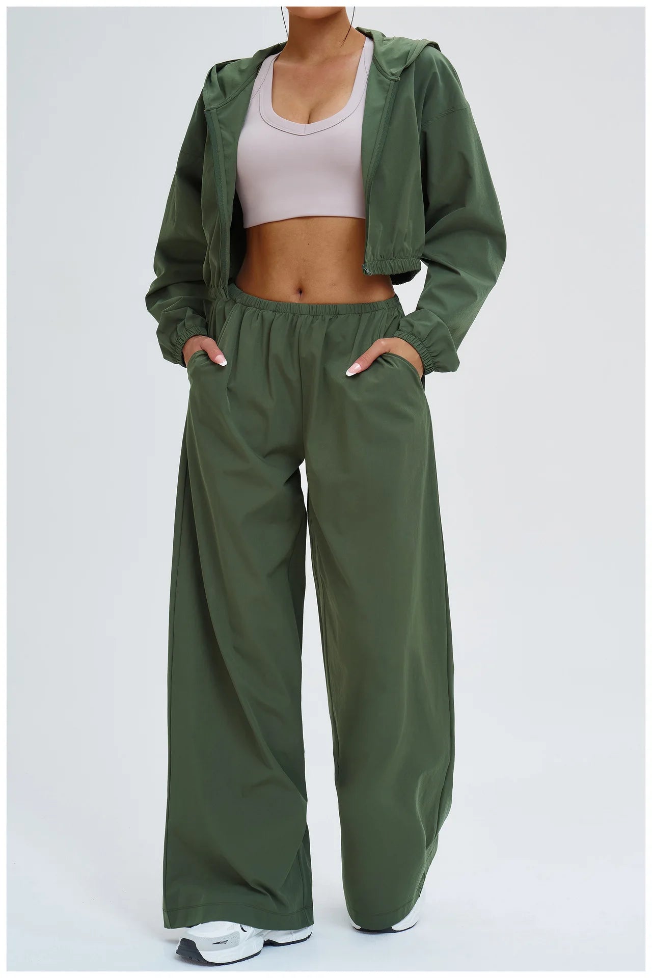 Yoga Pants For Women Sun Protection Sports Pants Loose Wide Leg Pocket Sports Pants Outdoor Cycling Hiking Casual Pants Women