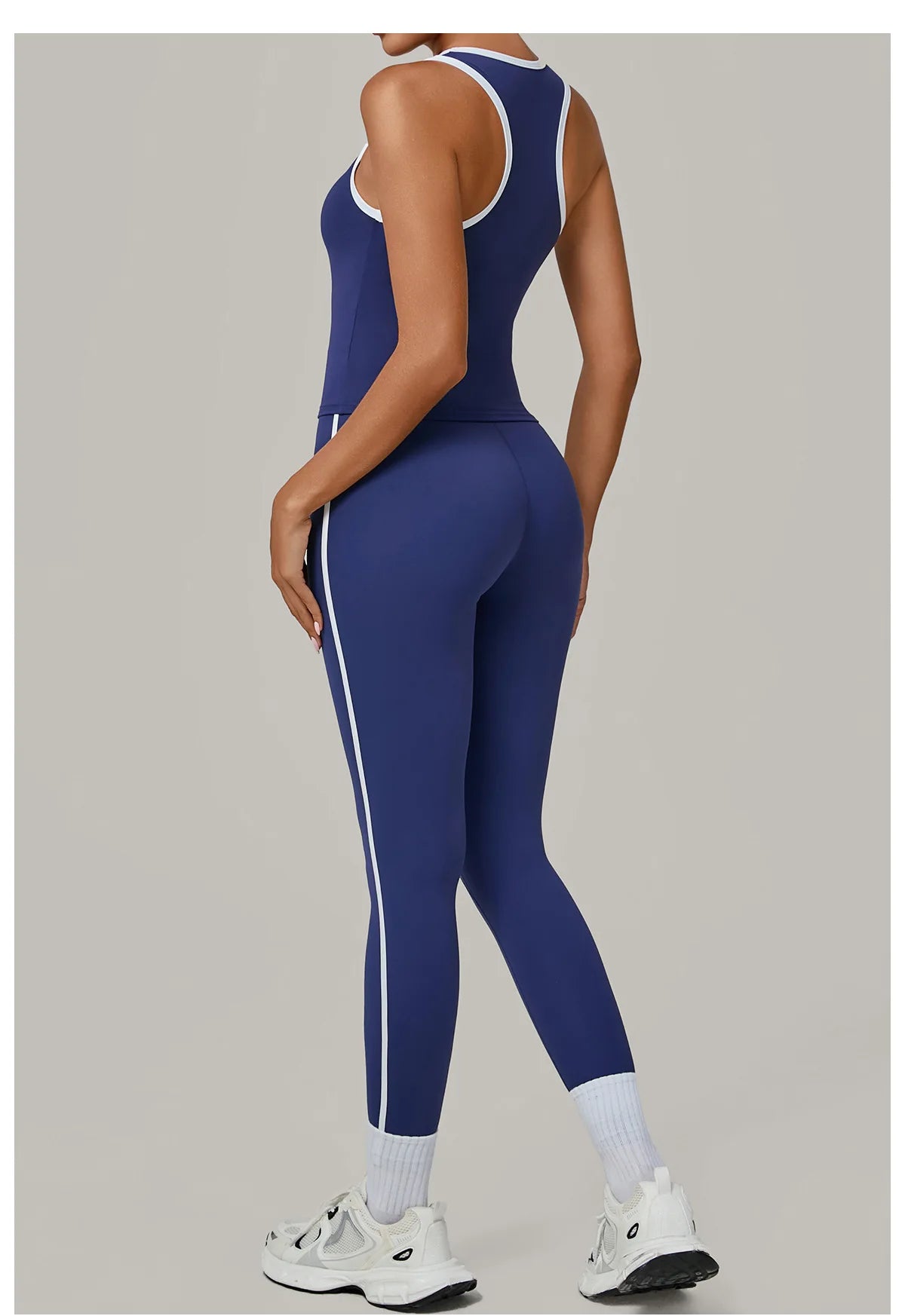 Sportswear 2PCS Women's Tracksuit Yoga Clothes Fitness Set Breathable Activewear Sexy Sports Bra Top High-Waisted Leggings Set