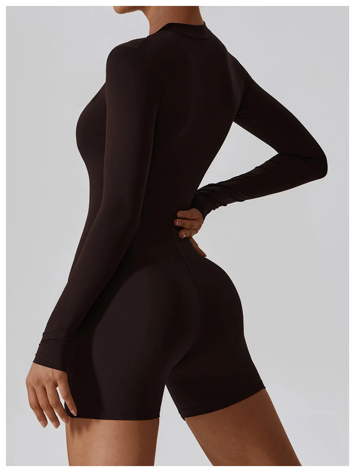 Zipper Long Sleeve Jumpsuits Women's Workout Tracksuit Sportswear Yoga Set Dance Fitness Bodysuit Sexy Gym Clothes Yoga Suit