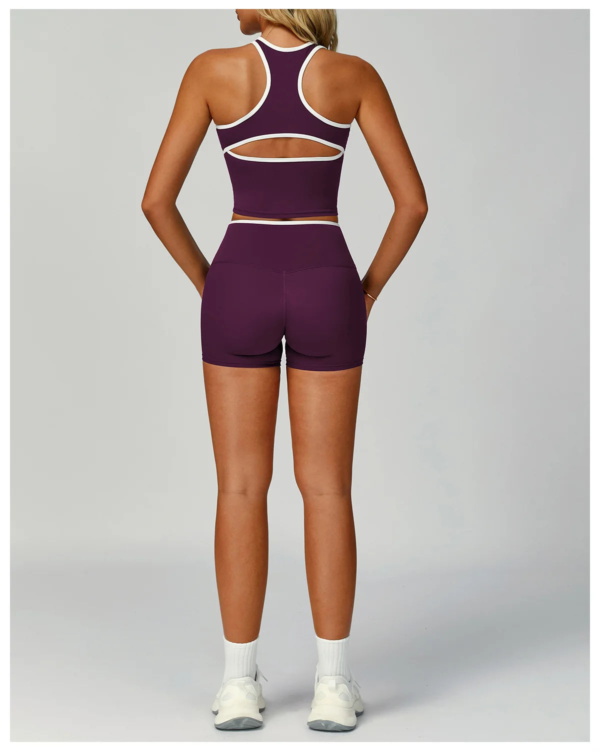 Gym Tracksuit Yoga Set 2 Pieces Workout Outfits Fitness Sportswear High Waist Leggings Sports Bra Athletic Wear Women Clothes