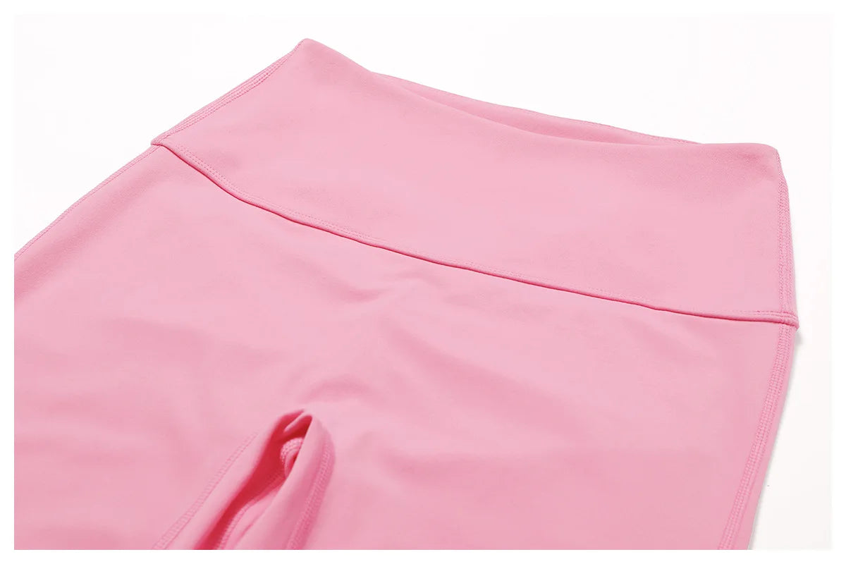 Yoga Bell-bottoms Tight Scrunch Butt Lifting Dance High Waist Tights Women Sport Pants Gym Running Breathable Fitness Leggings