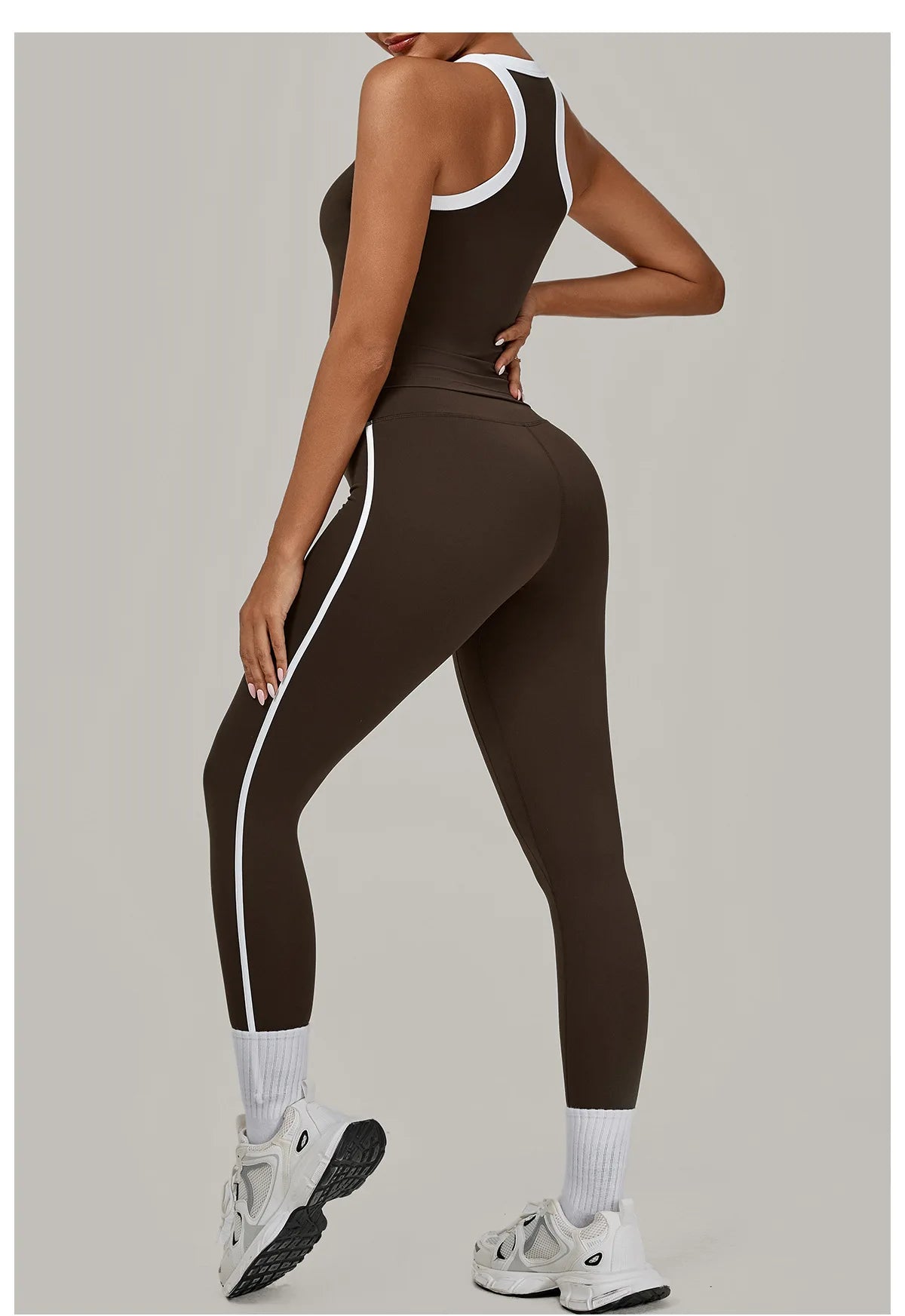 2 Pieces Yoga Set Women's Tracksuit Workout Clothes Sportswear Gym Clothing High Waist Leggings Fitness Bra Push Up Sports Suits