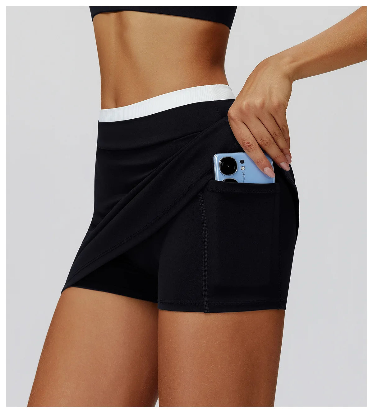 High Waist Sports Short Skirt Lined Shorts Fitness Yoga Quick Dry Running Workout Sport Skirts Tennis Skirt Golf Wear for Women