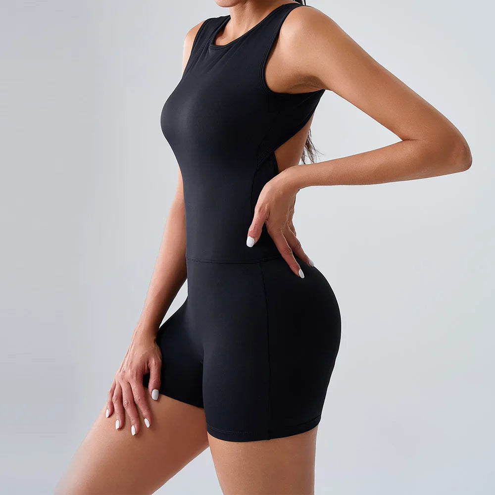 Women Rompers Tummy Control Butt Lifting Sports Shapewer Fitness Sports Bodysuit Yoga Suit Women's Gym PushUp Workout Clothes