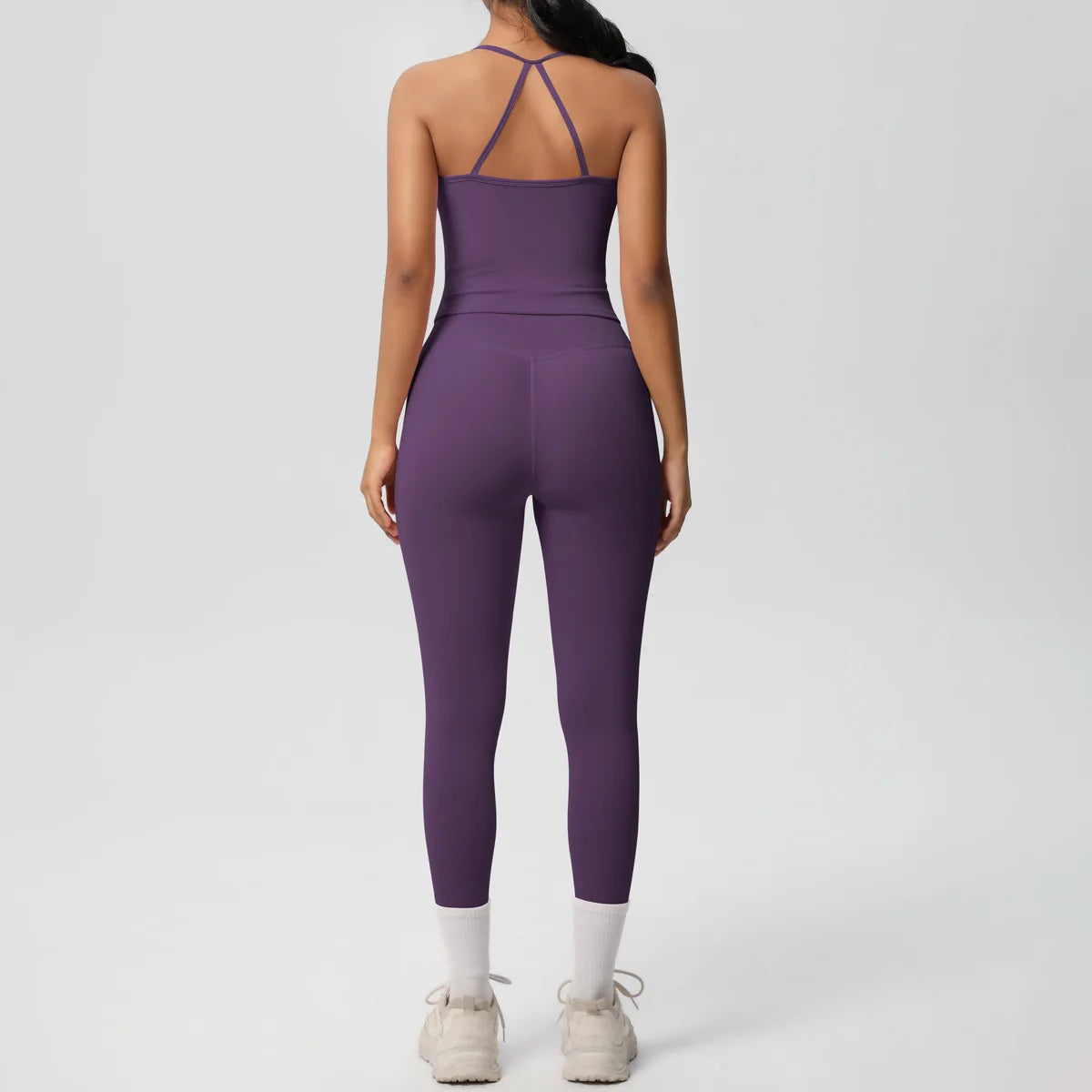 Yoga Outfits Women Tracksuit Fitness Suit Training Sleeveless Sport Gym Set Workout Overalls Sports Underwear Sportswear