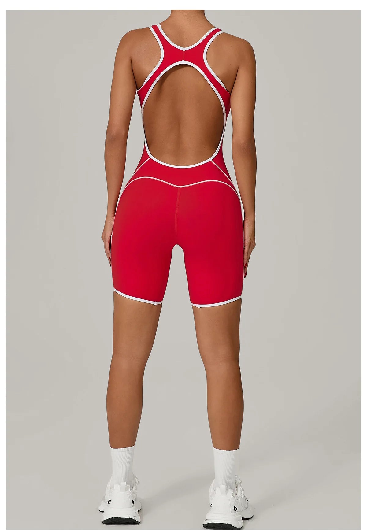 Color Blocked Gym Set Women Tracksuit Yoga Suit Sportswear Women Sports Jumpsuit Fitness Rompers Female Push Up Workout Bodysuit