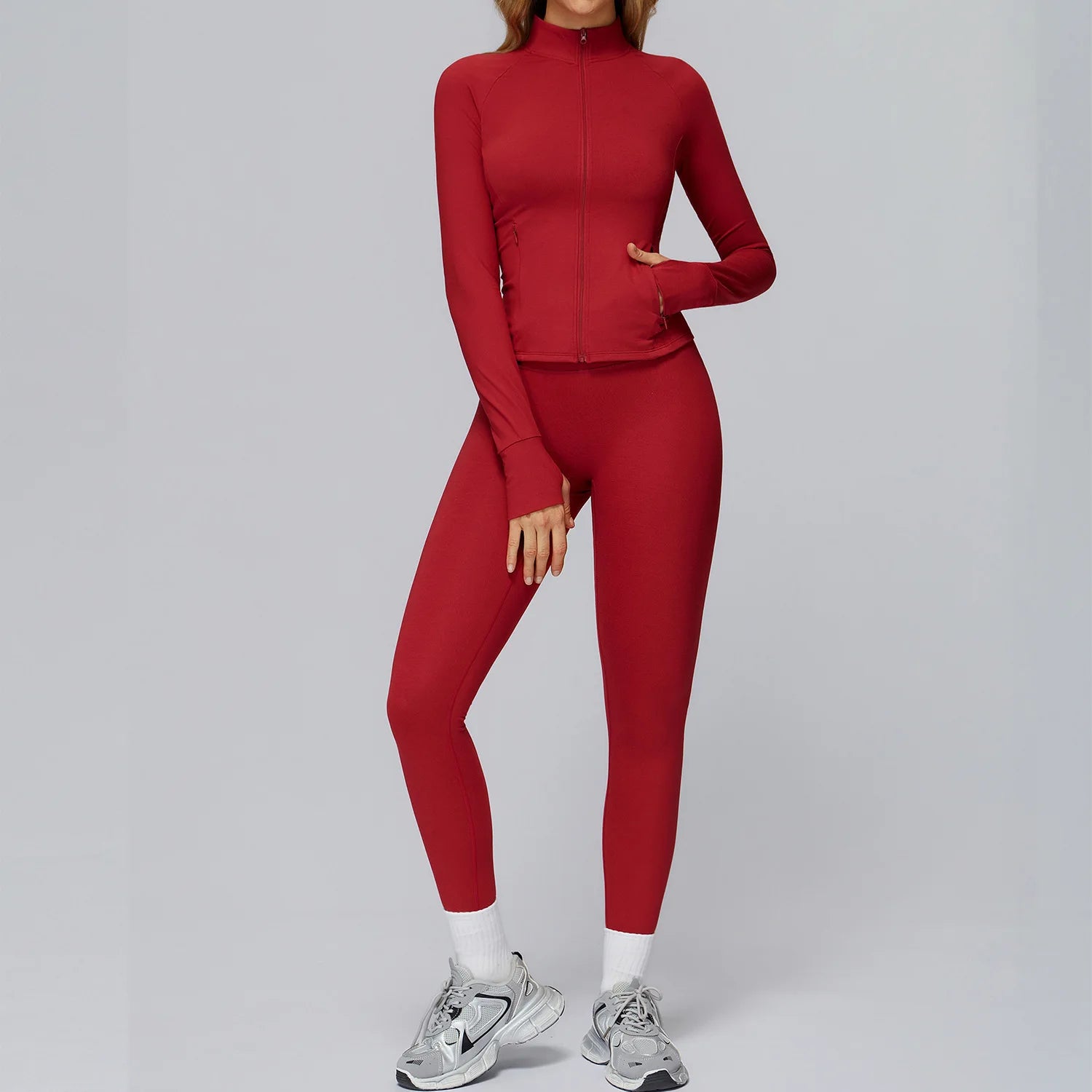 Yoga Suit 2/3PCS Sports Set Gym Set Women Tracksuit Running Workout Clothes Long Sleeve Sports Bra Athletic Wear Yoga Clothing