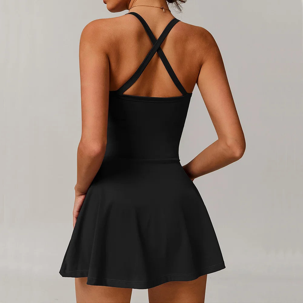 Yoga Boilersuit Sleeveless Women's Sportswear Gym Jumpsuits Workout Clothes High-intensity Fitness One-piece Skin-tight Garment