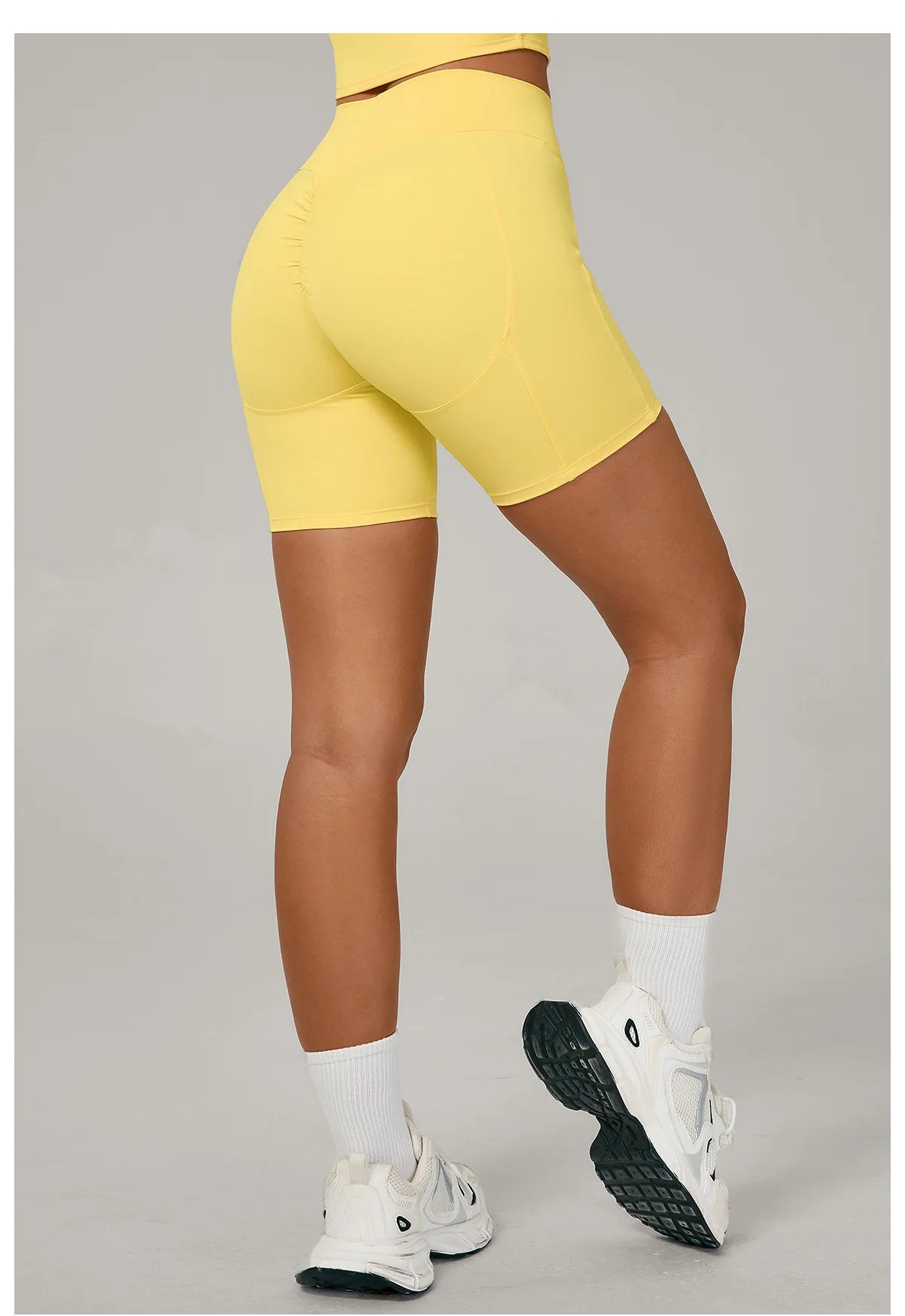 Impact Yoga Shorts Women High Waist Workout Shorts Fitness Yoga Tights Lift Butt Fitness Ladies Gym Running Cycling Short Pants