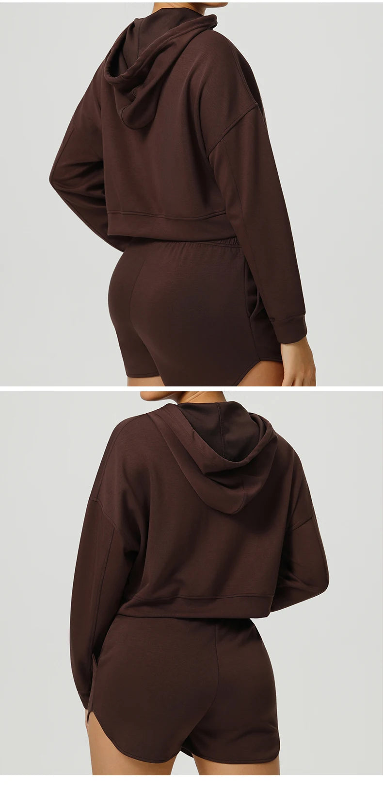 Autumn Loose Yoga Long Sleeved Hoodie Women's Hooded Sports Jacket Running Yoga Jacket Long Sleeved Jacket