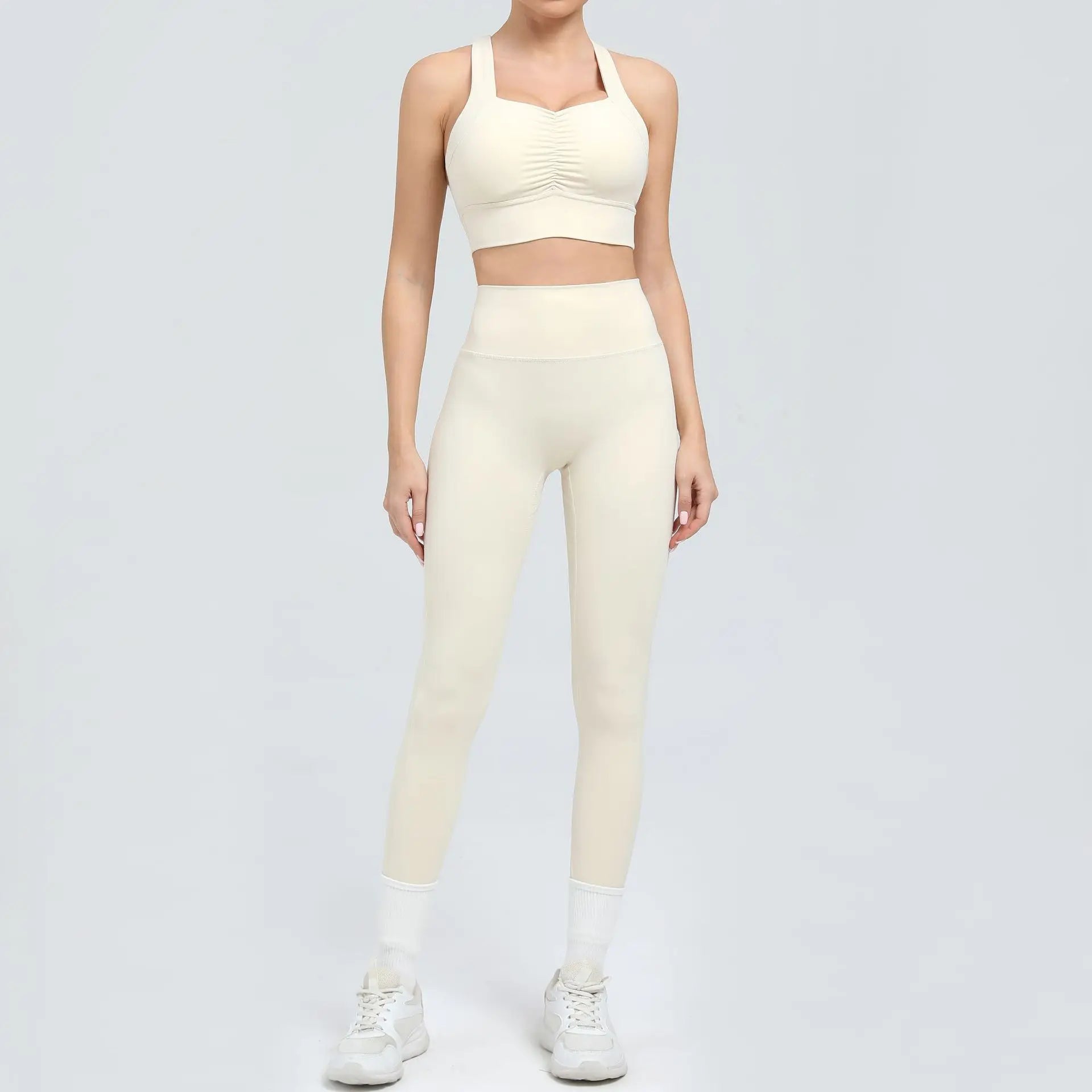 Women's Tracksuit Fitness Suit Yoga Sets Sportswear Workout Outfits Sports Bra High Waist Leggings Gym Clothing Sports Suits