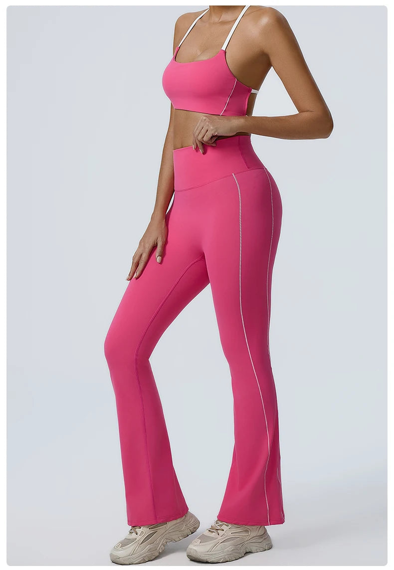 Workout Clothes Women's Tracksuit 2PCS Yoga Set Sportswear Gym Clothing High Waist Leggings Sportswear Fitness Sports Bra