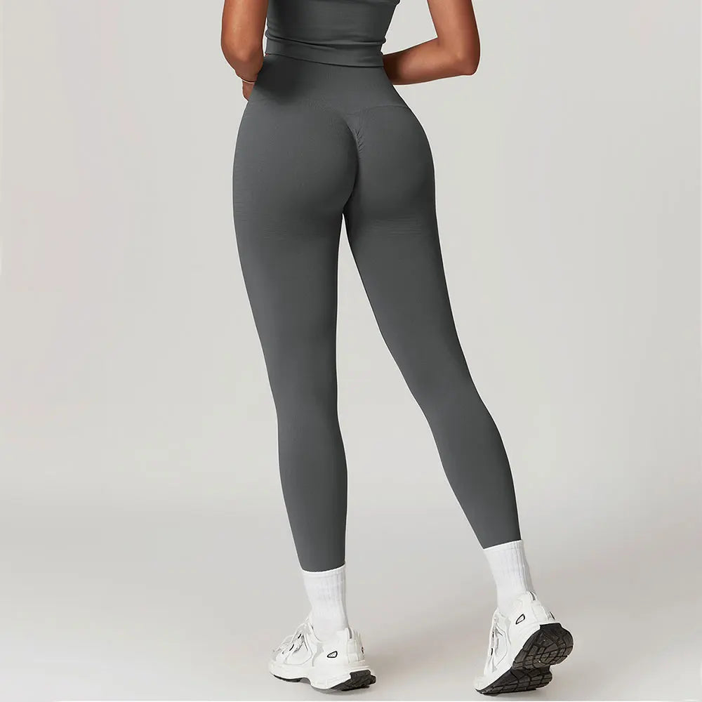 High Waist Seamless Leggings Women Fitness Running Yoga Pants Ribbed Leggings Energy Gym Tights Leggings Casual Workout Leggings