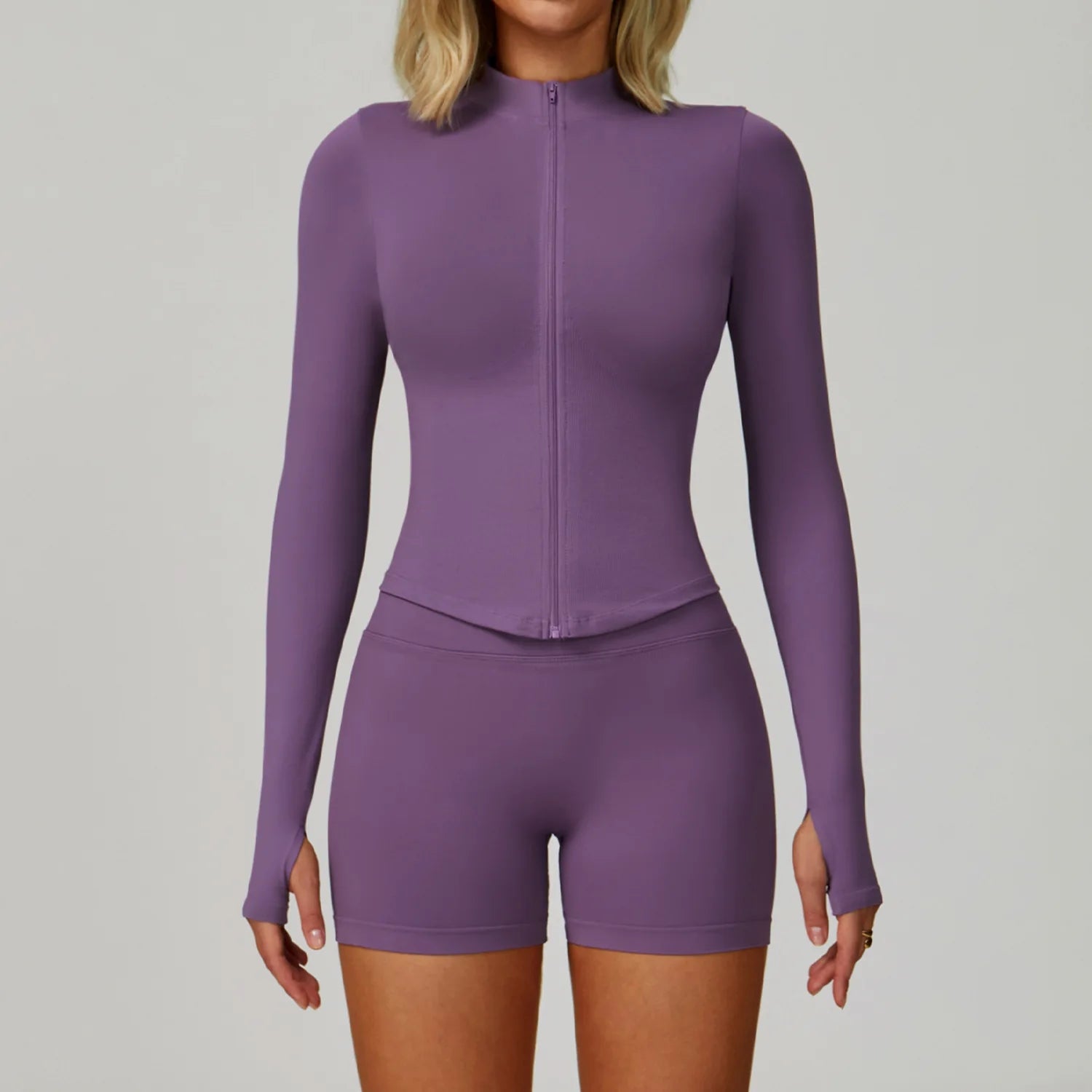 2/3PCS Yoga Suit Sports Set Women Tracksuit Gym Set Seamless Running Workout Set Push Up Long Sleeve Sports Jacket Yoga Clothing