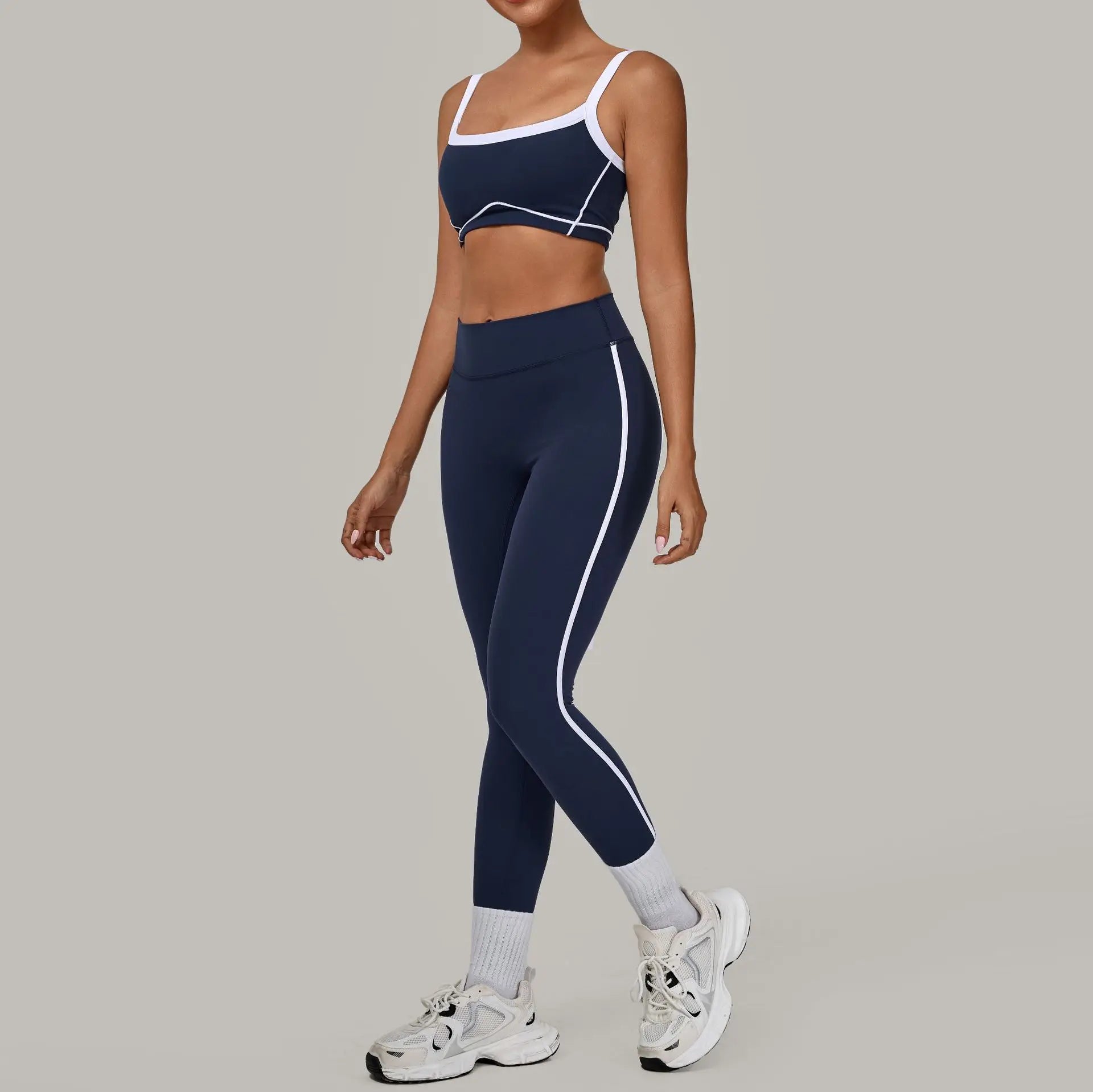 2PCS Yoga Suit Women Tracksuit Sports Bra High Waist Leggings Sports Outfit Gym Set Fitness Workout Clothes Running Sportswear