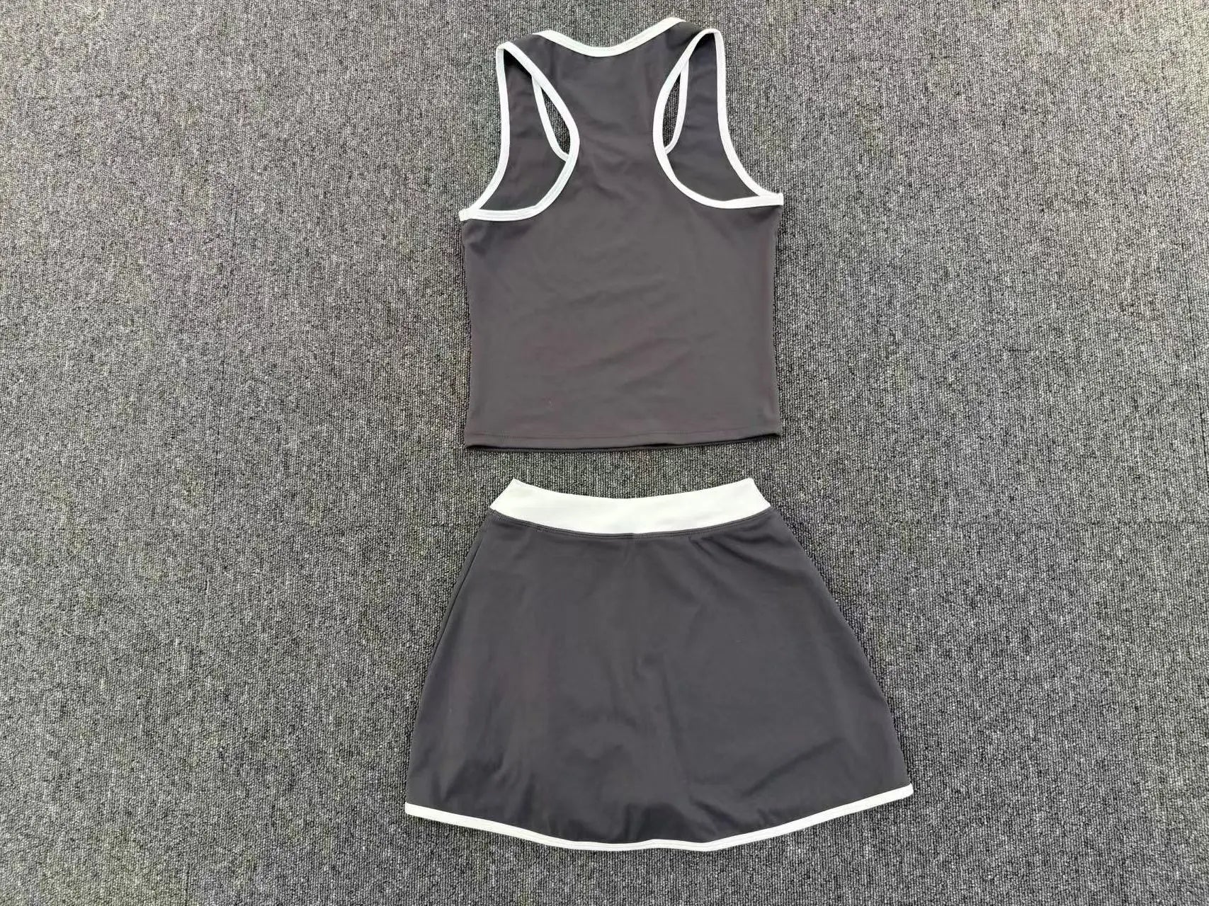 Yoga Set 2PCS Women Tracksuit Sexy Sport Bra High Waist Yoga Short Skirt Gym Clothes Fitness Sleeveless Workout Suit Sporstwear