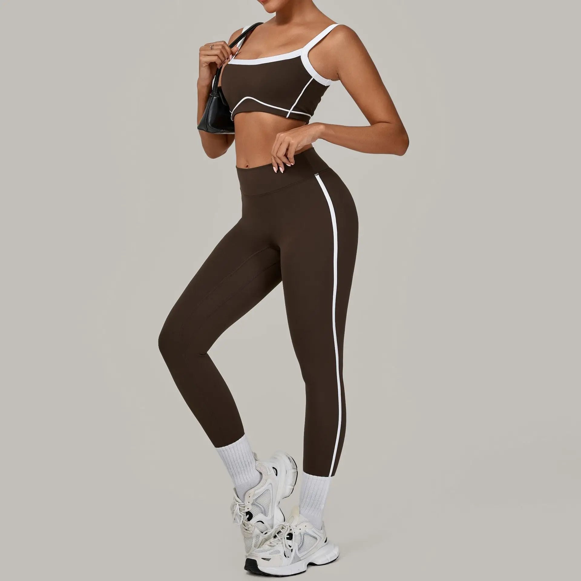2PCS Yoga Suit Women Tracksuit Sports Bra High Waist Leggings Sports Outfit Gym Set Fitness Workout Clothes Running Sportswear